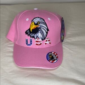 Pink USA Eagle Cap